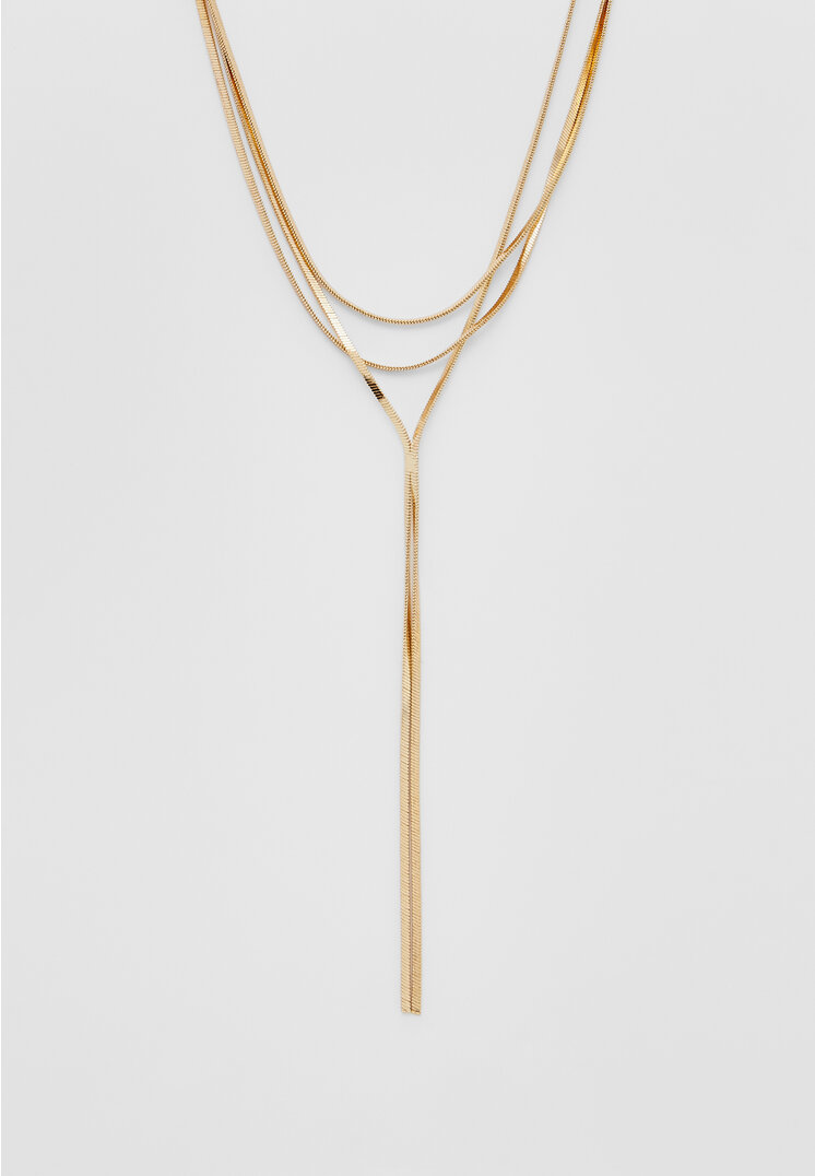 

Stradivarius Lange Mehrfach-Kette Goldfarben OS