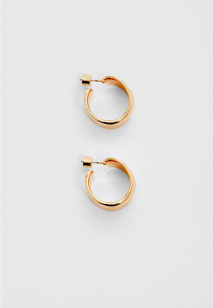 

Stradivarius Reifohrringe breit Textur Goldfarben OS