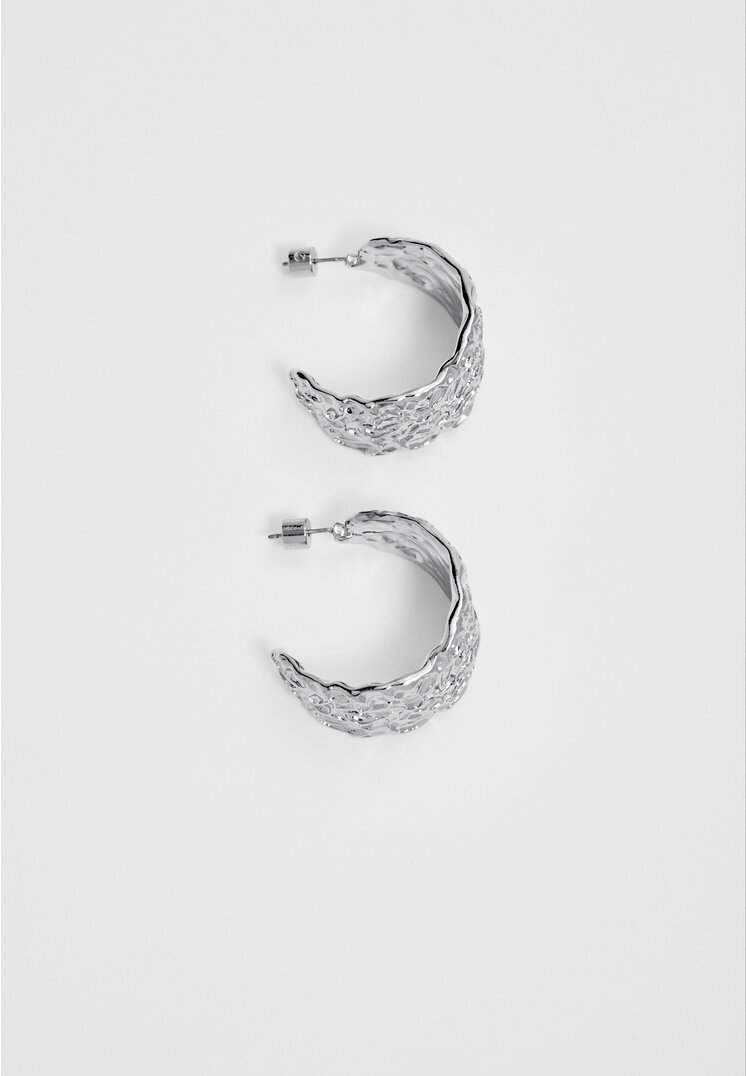

Stradivarius Reifohrringe Textur Grau OS