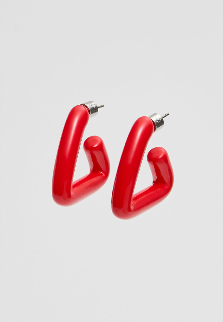 

Stradivarius Ohrringe Dreieck Rot OS
