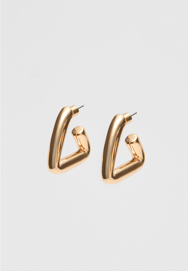 

Stradivarius Ohrringe Dreieck Goldfarben OS