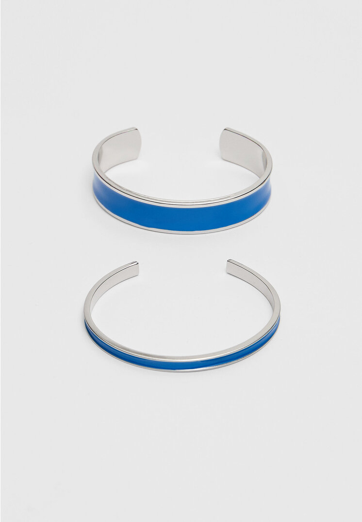 

Stradivarius 2er-Set Armbänder Blau OS