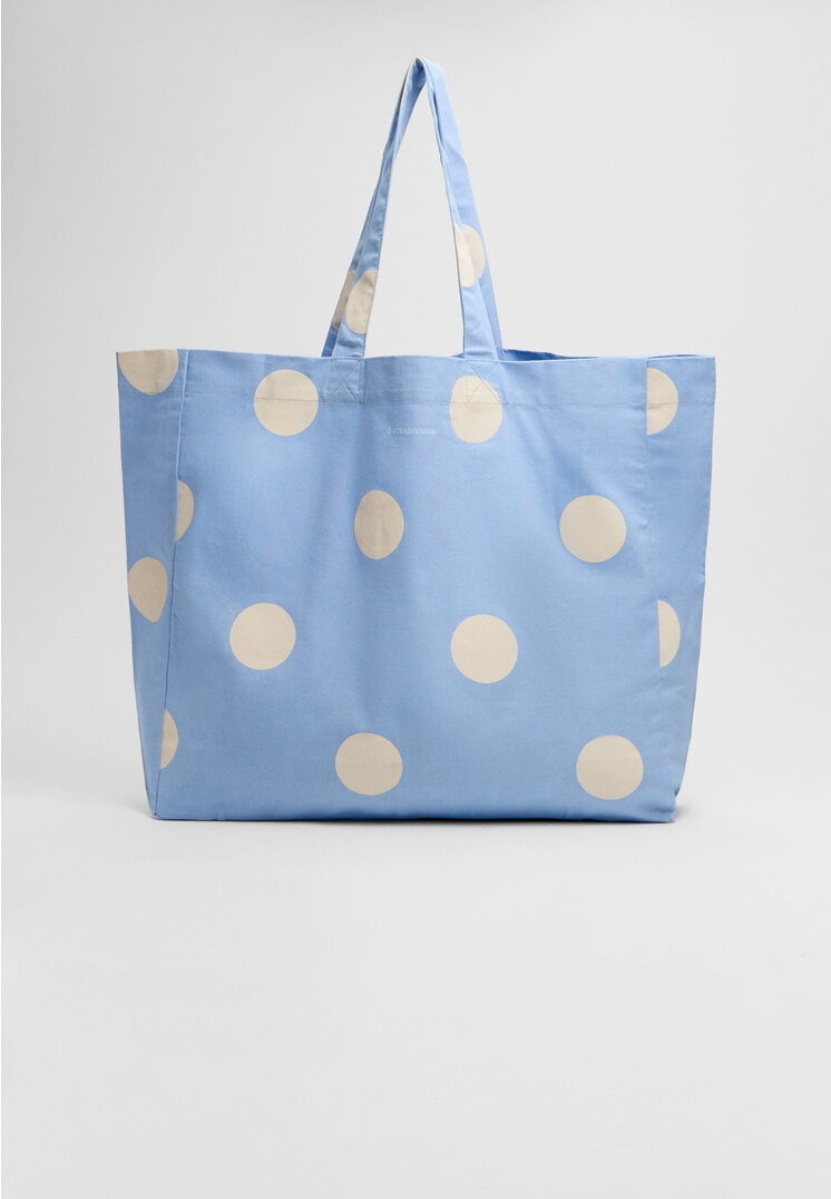 

Stradivarius Stofftasche mit Tupfen Himmelblau OS