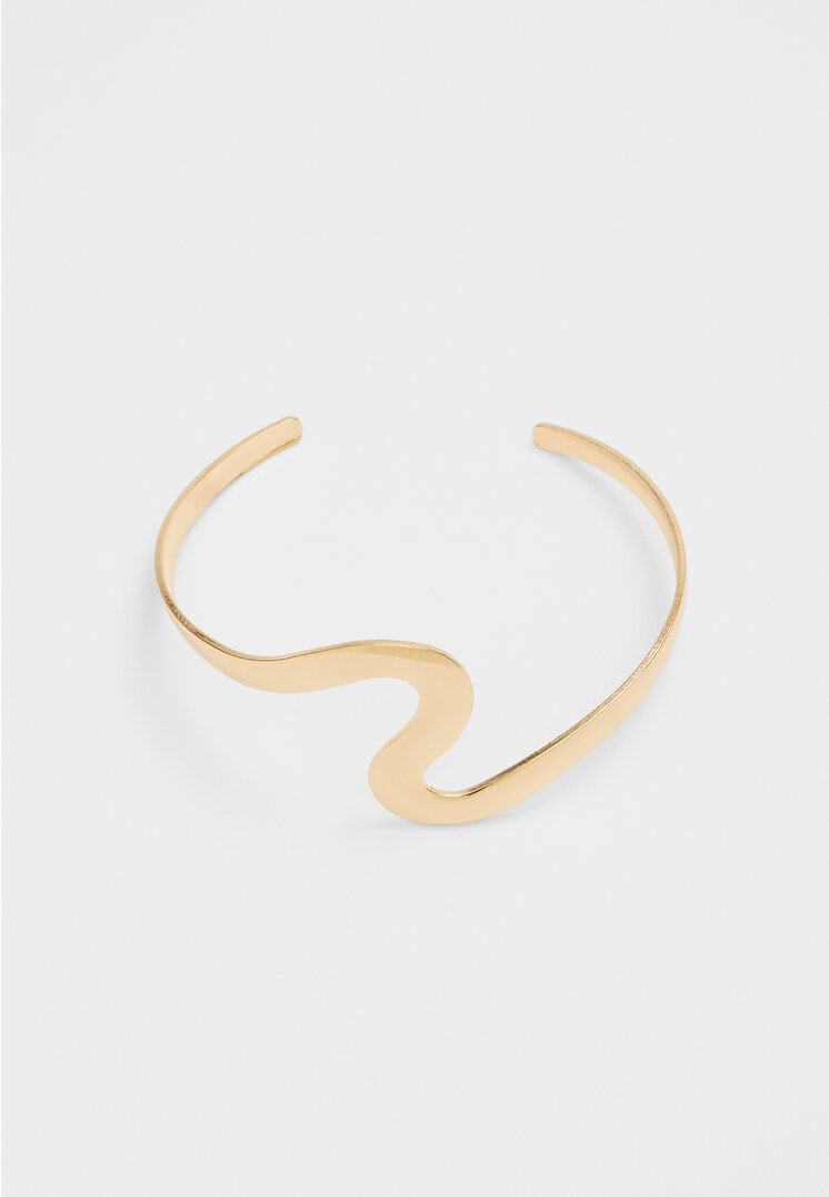 

Stradivarius Gewellter Armreif Goldfarben OS
