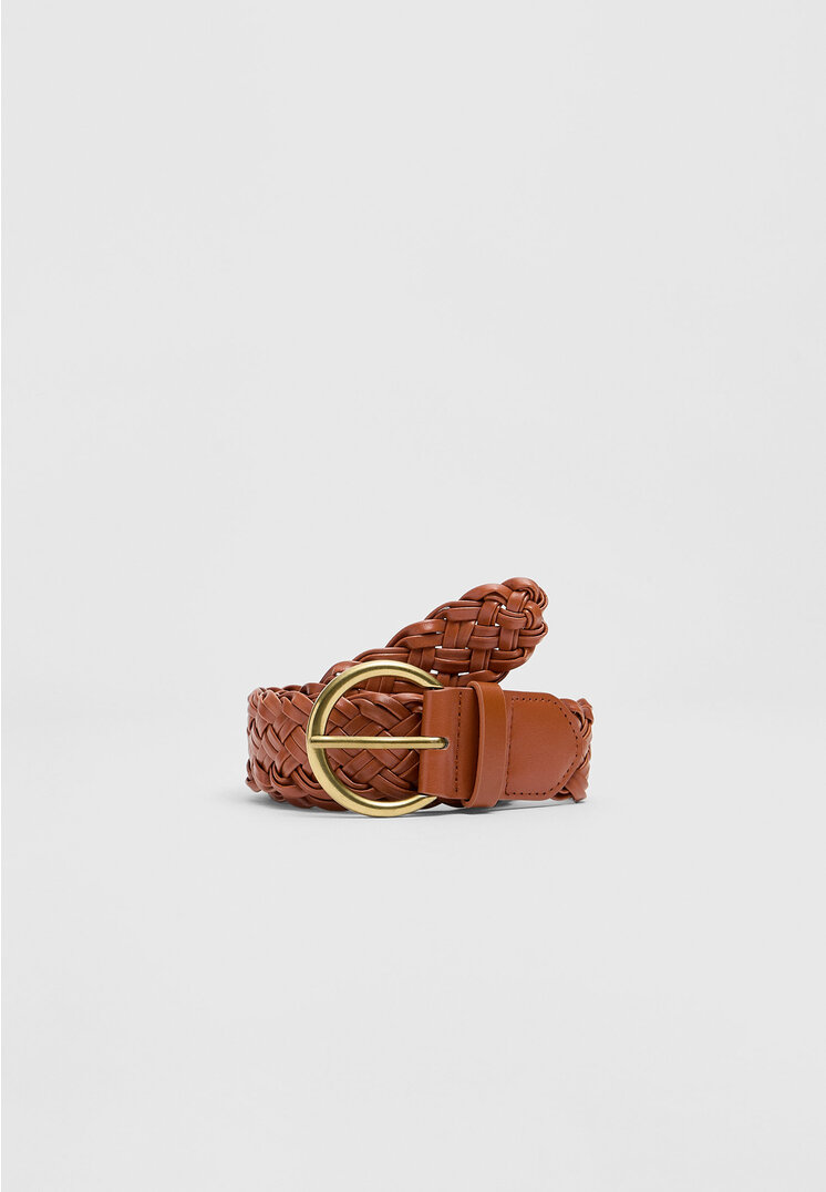 

Stradivarius Flechtgürtel Beige S