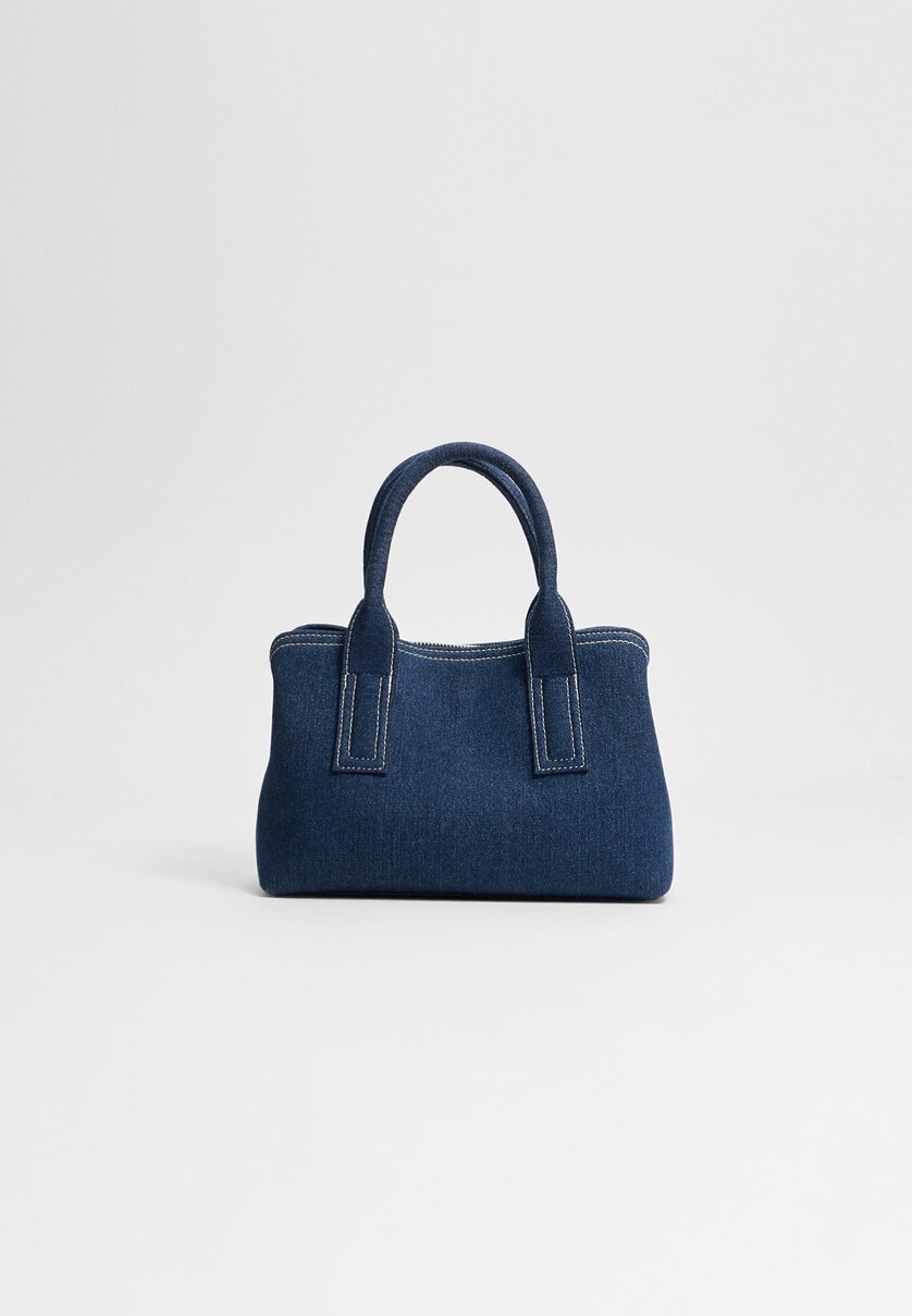 Structured tote bag with compartments