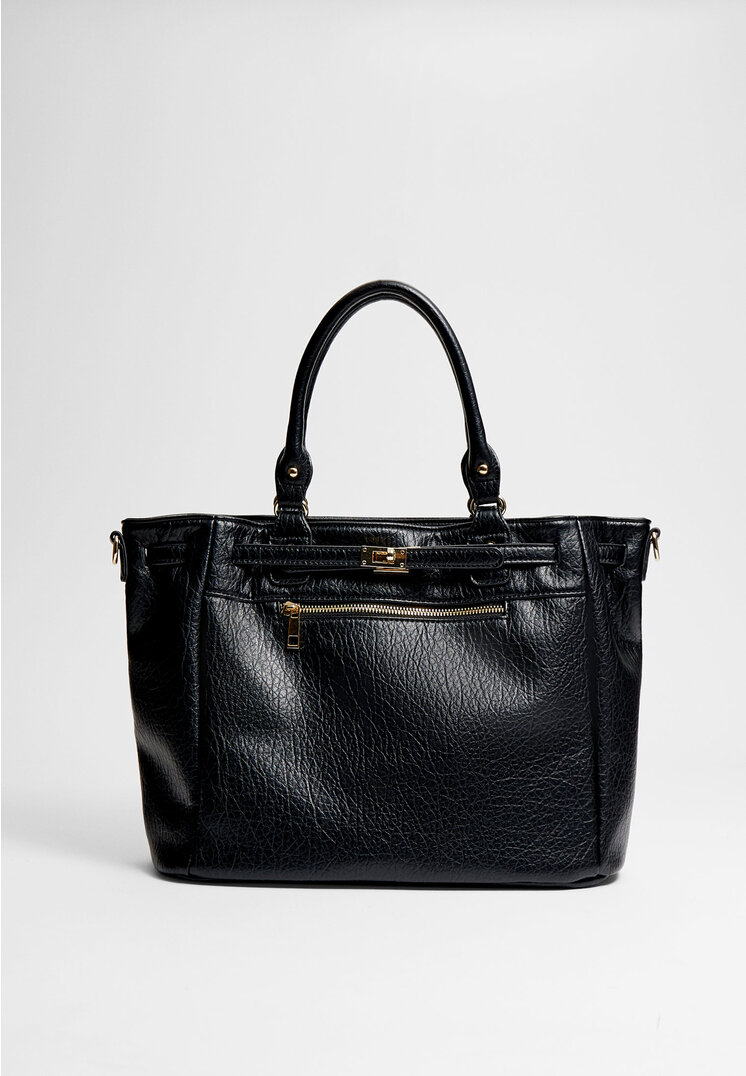 

Stradivarius Shopper mit Gürtel Schwarz OS