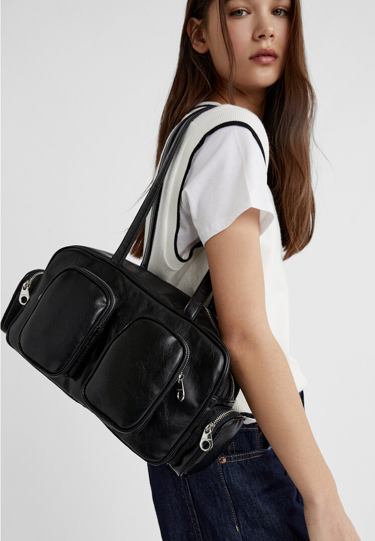 Shoulder bag with pockets - Women's fashion | Stradivarius Canada