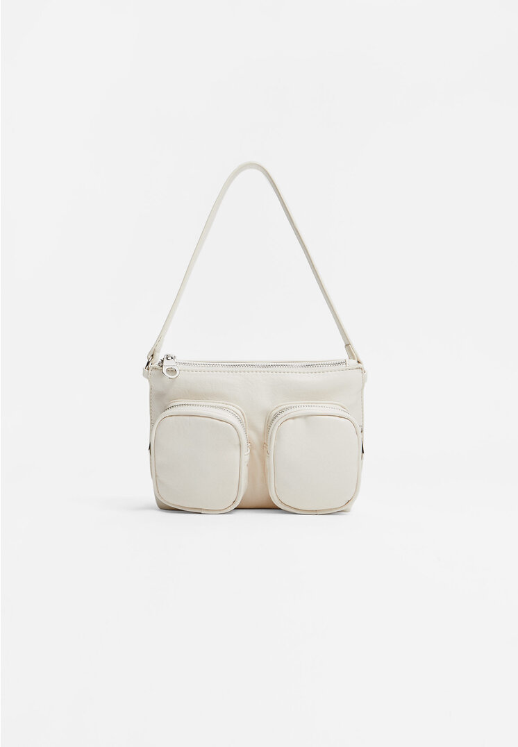 

Stradivarius Umhängetasche mit Taschen Ecru OS