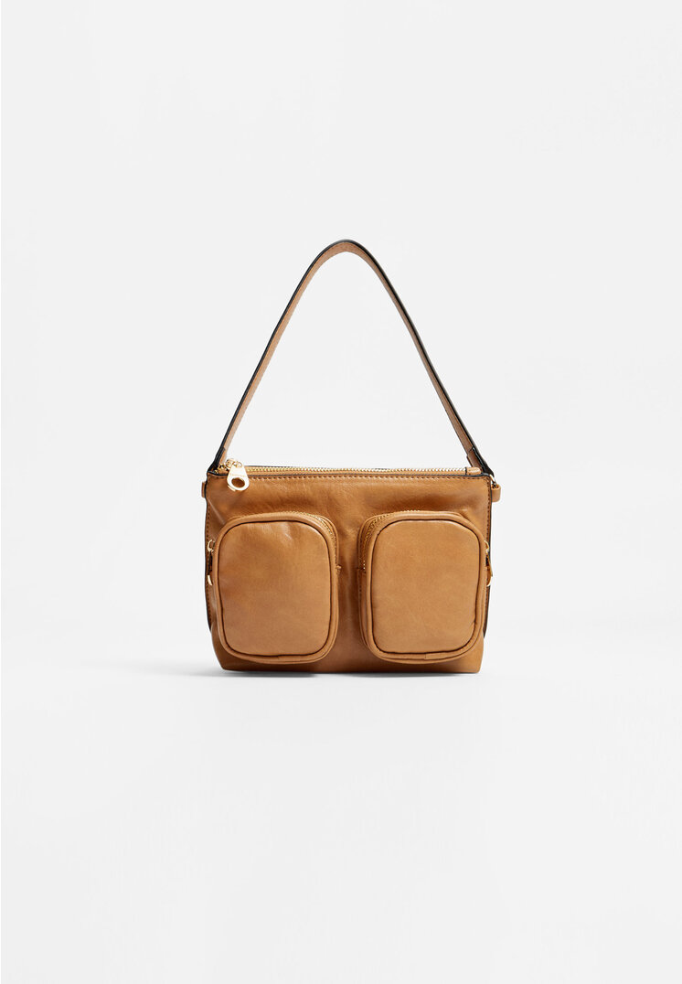 

Stradivarius Umhängetasche mit Taschen Helles Camel OS