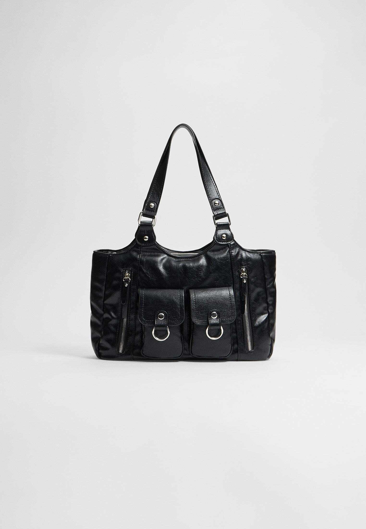 Shoulder bag with zips and pockets Women's fashion Stradivarius