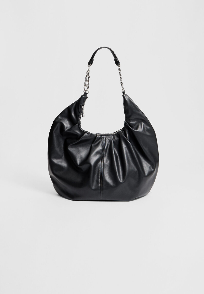 Shoulder bag with chain - Women's fashion | Stradivarius Qatar