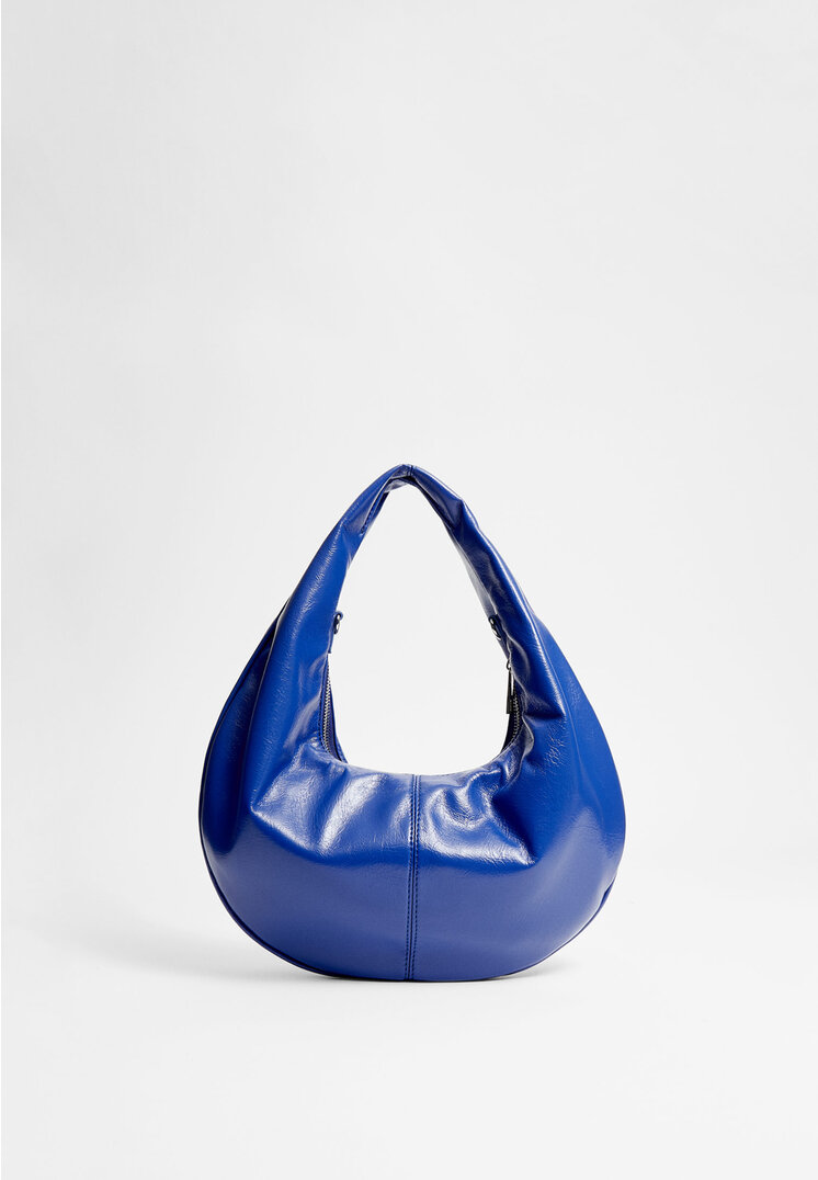 Stradivarius Oval shoulder bag  Blue OS (STRADIVARIUS)