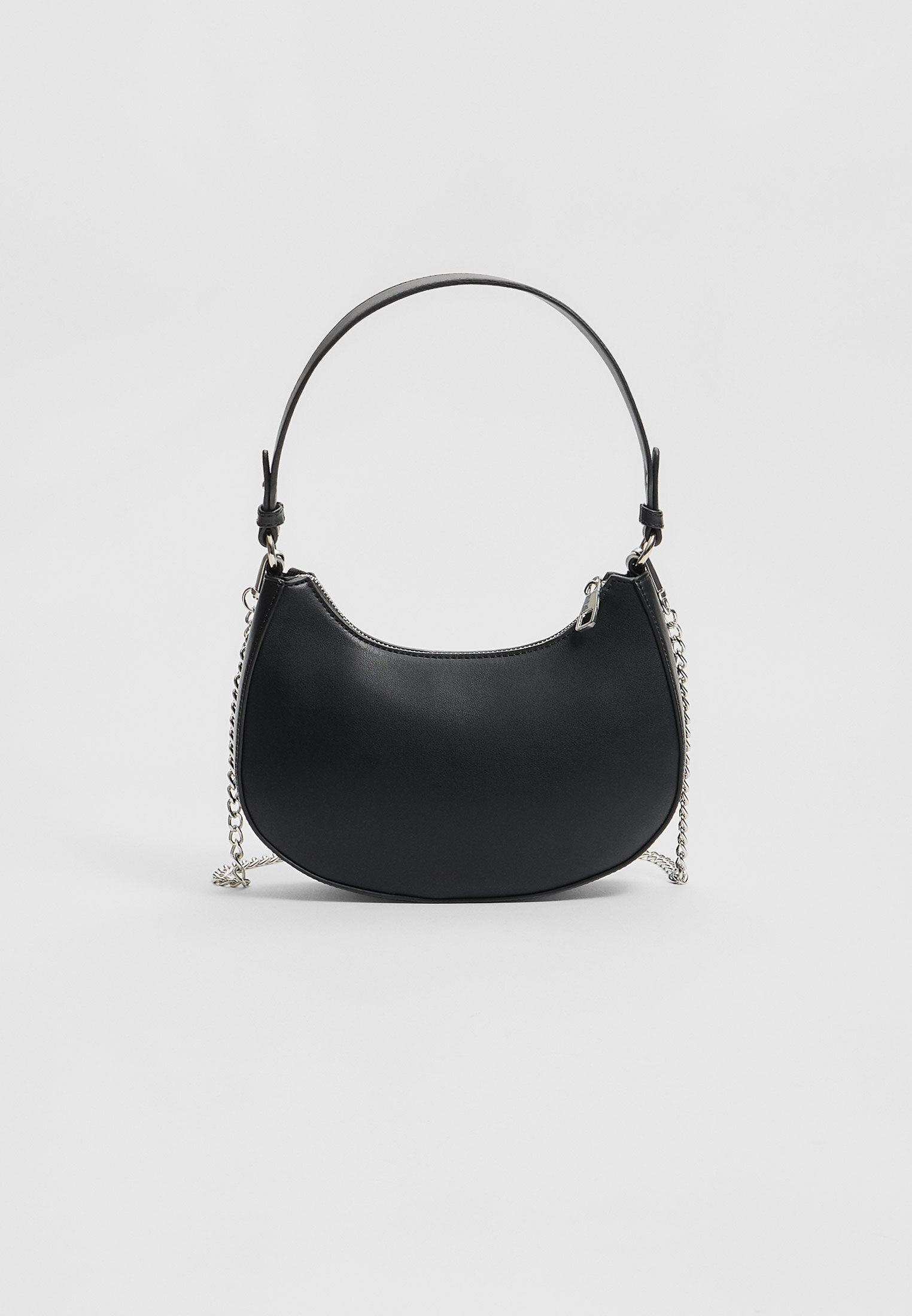 Half moon leather outlet bag