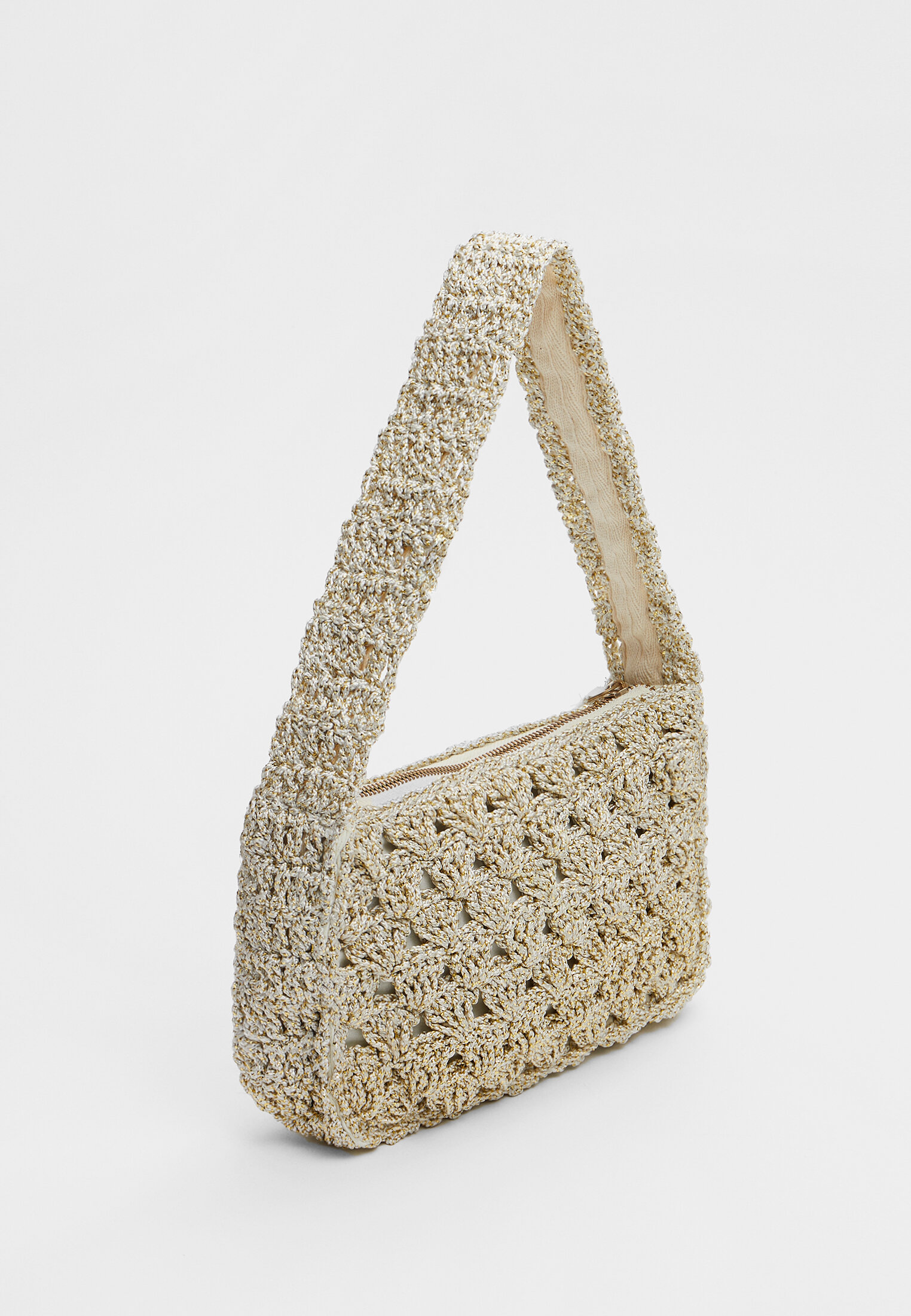 Sac port paule en crochet brillant null femme Stradivarius