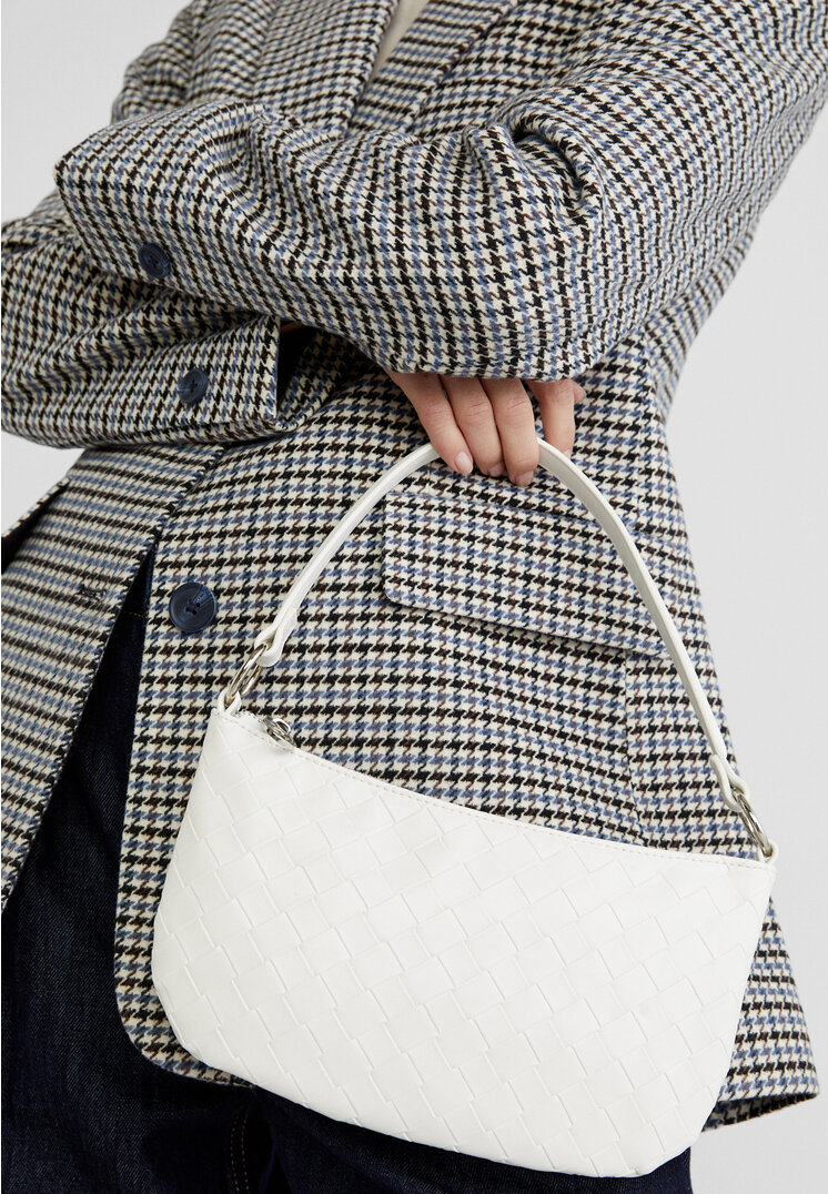 Stradivarius Borsa a tracolla mezza luna  Bianco OS
