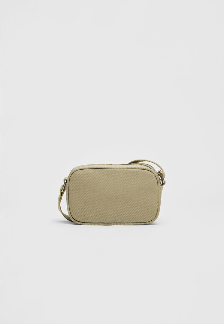 

Stradivarius Materiałowa torba typu reporter Khaki OS