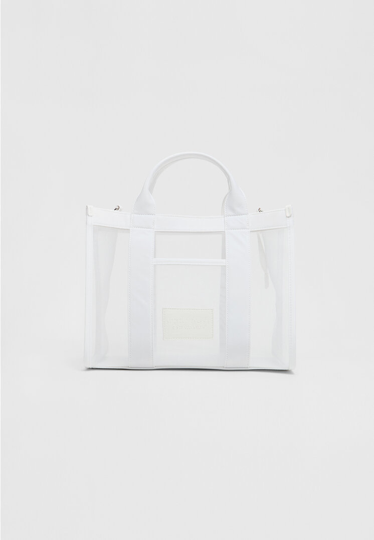 

Stradivarius Tote-Bag mit Netzstoff Weiß OS