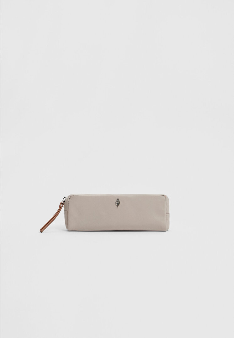 Stradivarius Unifarbenes Etui Mittelbeige OS