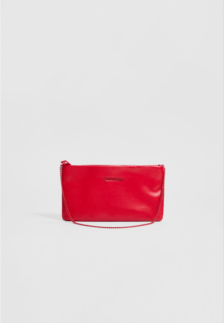 Stradivarius Mini handbag with chain strap  Red OS (STRADIVARIUS)