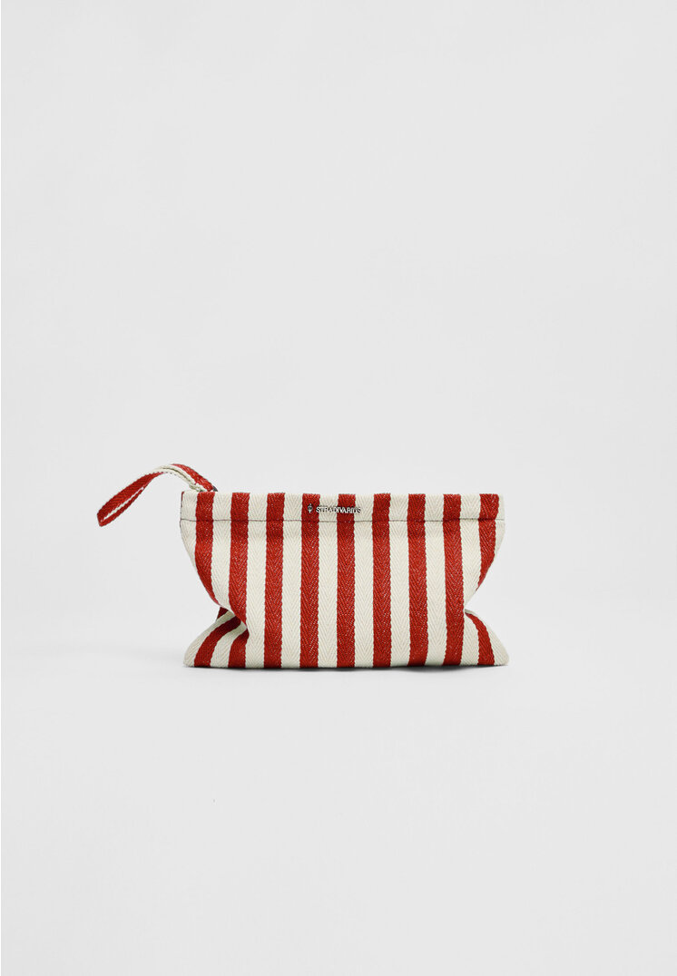 

Stradivarius Pouch gestreift Rot OS