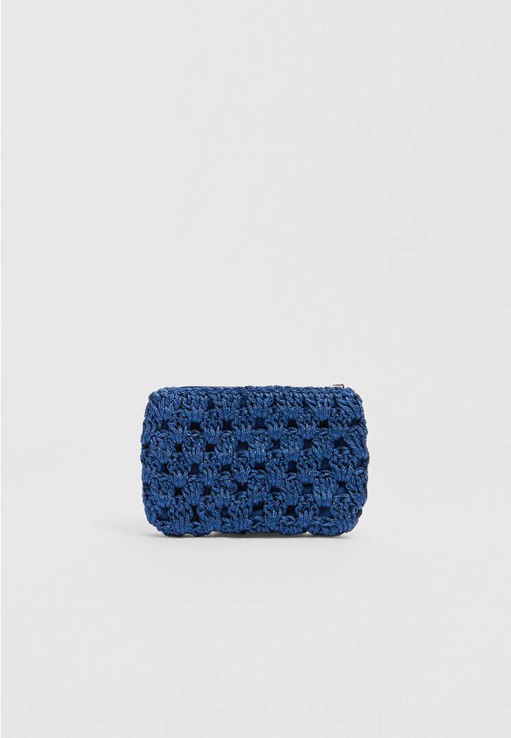 Stradivarius Portamonete in crochet  Azzurro mare OS