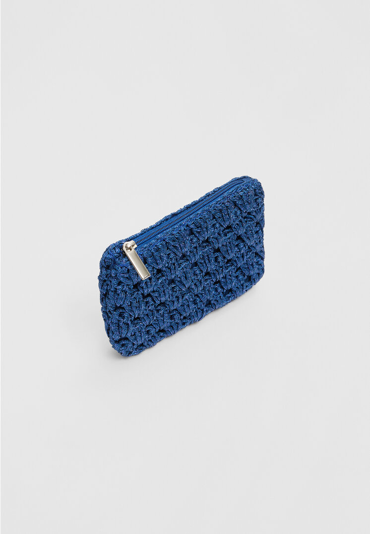 Stradivarius Portamonete in crochet  Azzurro mare OS