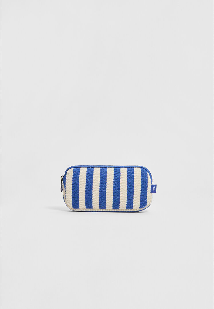 

Stradivarius Brillenetui gestreift Blau OS