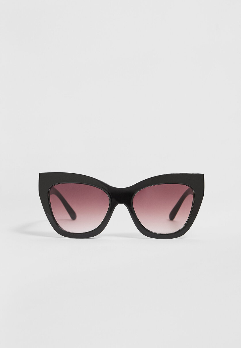 Grandes lunettes de soleil œil de chat