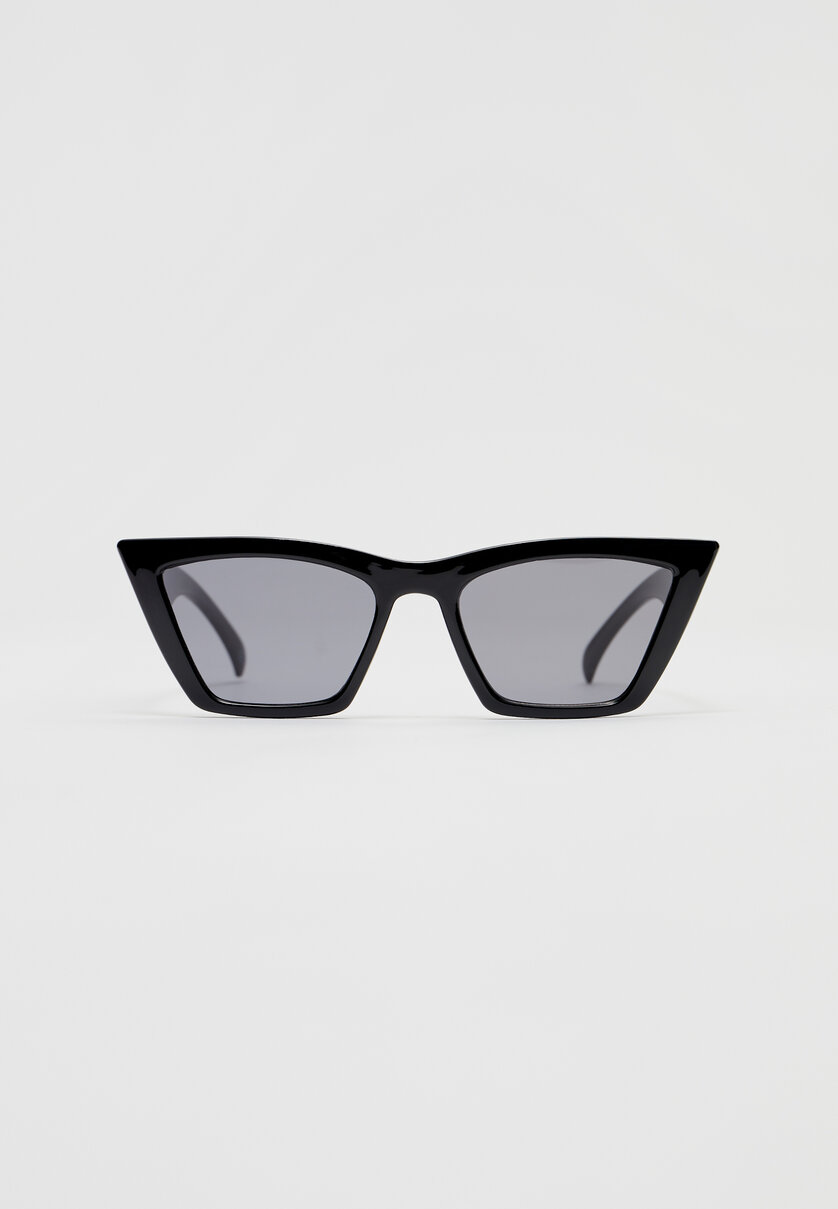 Quadratische Kunststoff-Cateye-Brille