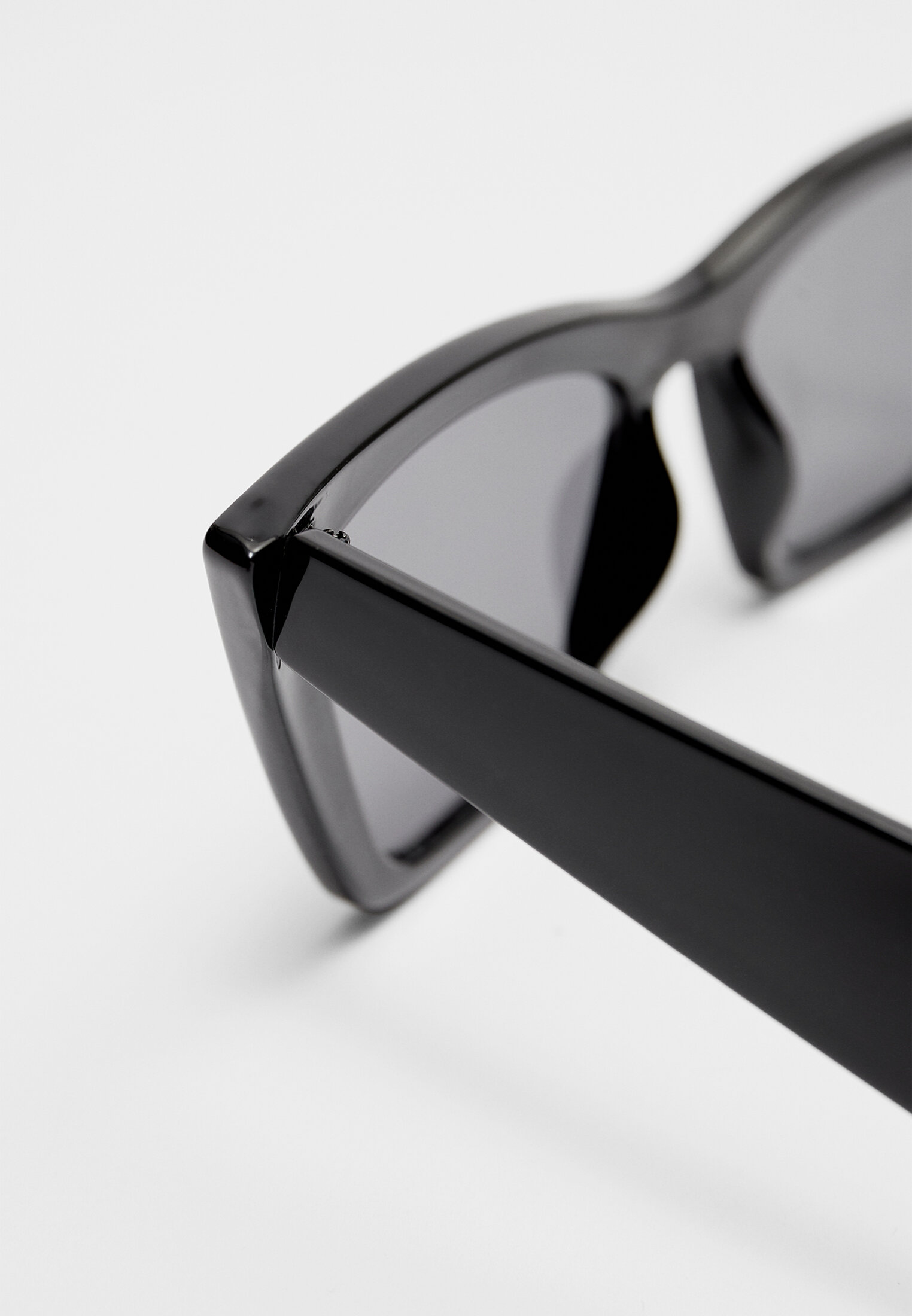 Square cat eye resin sunglasses