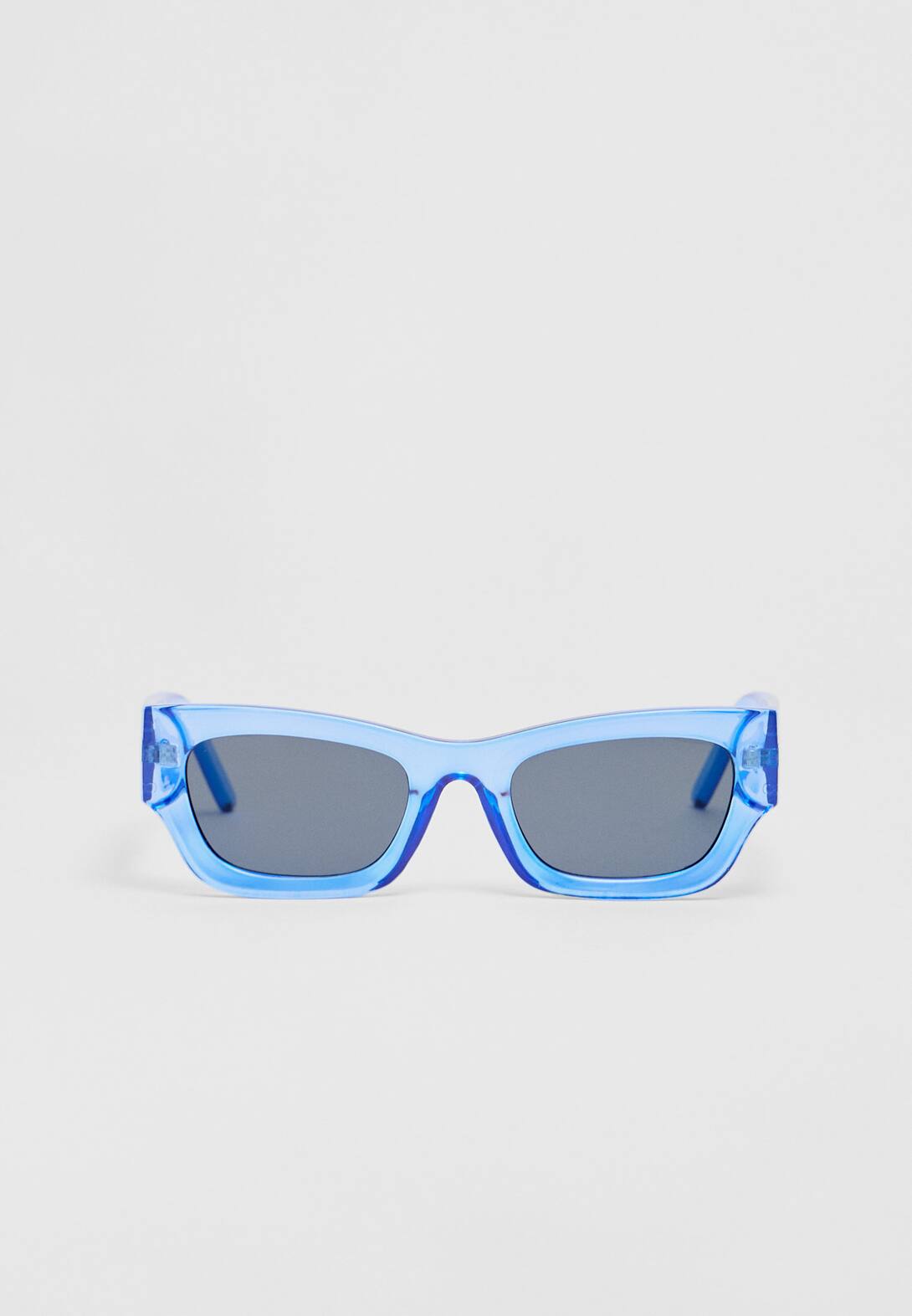 Lunettes de soleil carrées à monture épaisse
