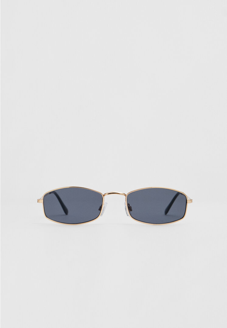 

Stradivarius Sonnenbrille rechteckig Metallgestell Braun OS