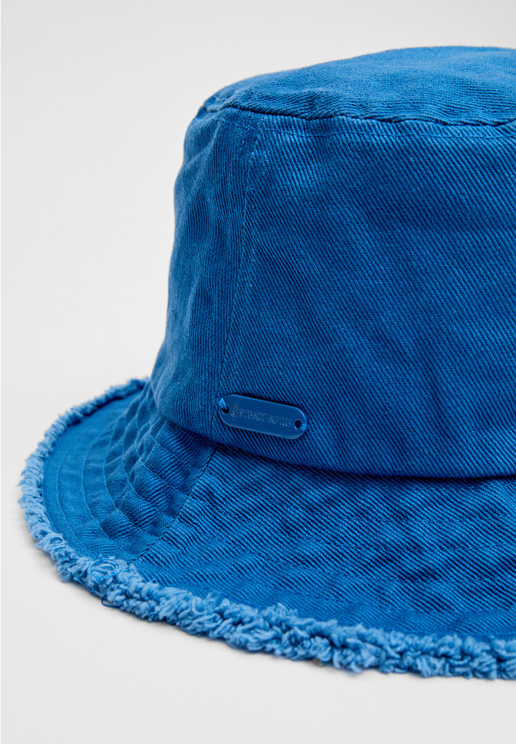 Stradivarius Canvas bucket hat  Electric blue OS