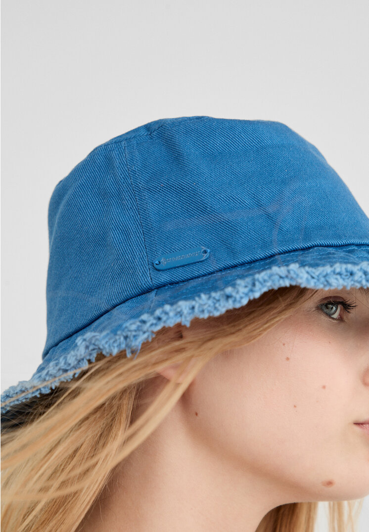 Stradivarius Canvas bucket hat  Electric blue OS