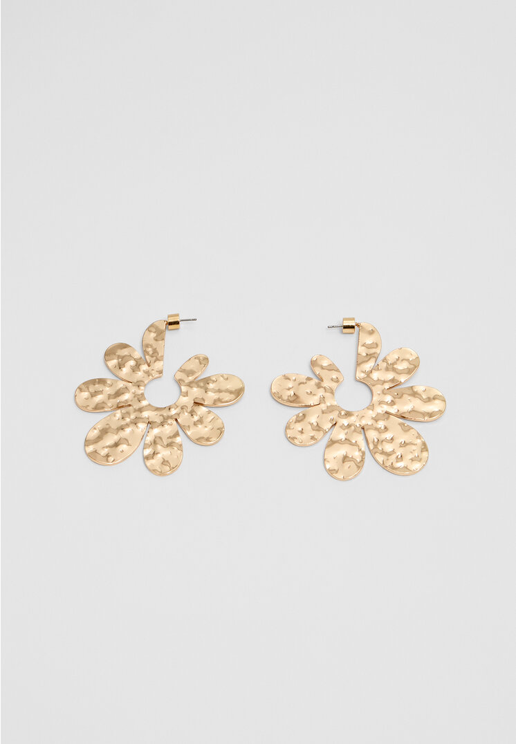 

Stradivarius Reifohrringe Blume Goldfarben OS