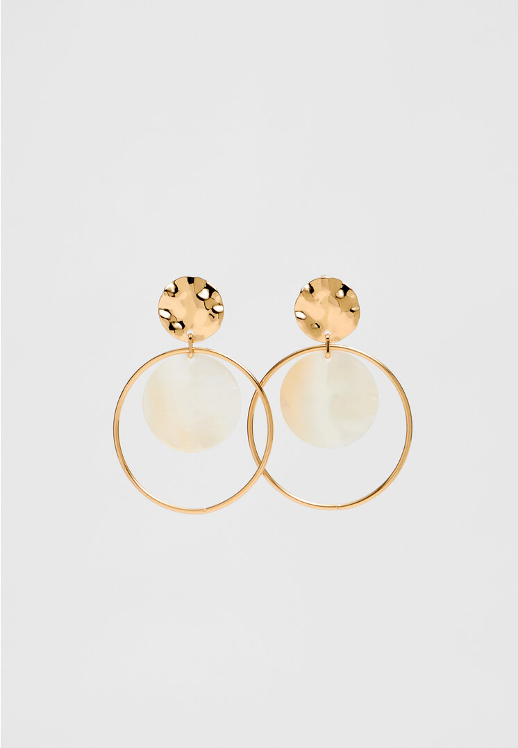 

Stradivarius Ohrstecker mit Ringen Goldfarben OS