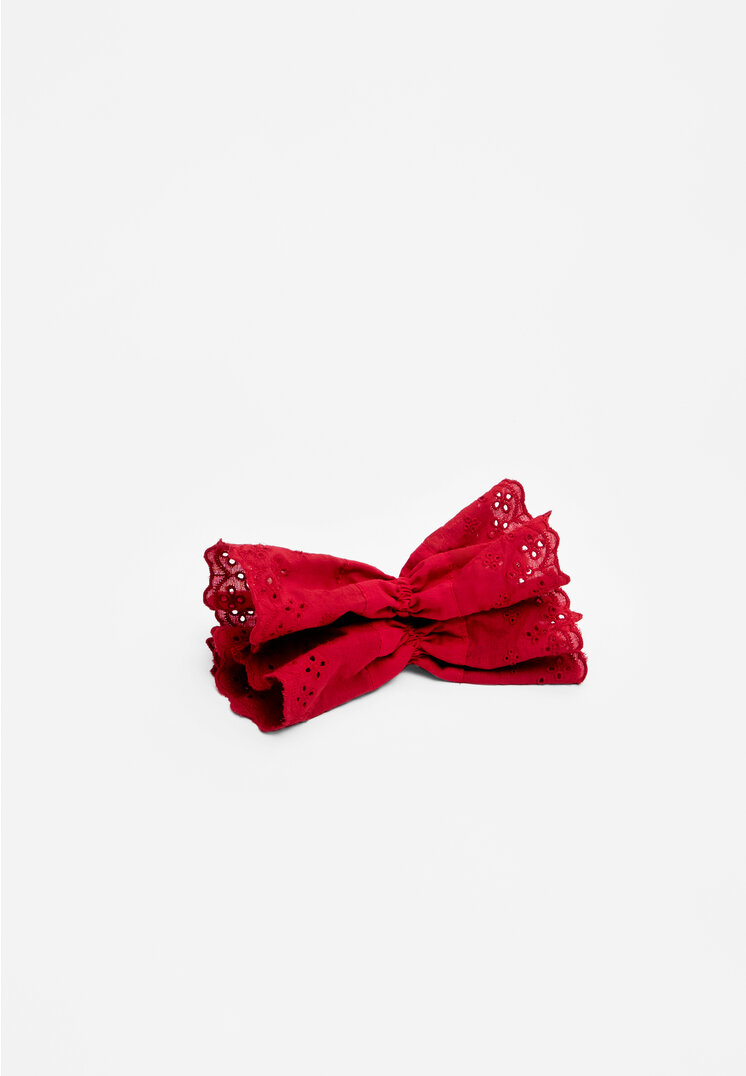 

Stradivarius Maxi-Haargummi Stickerei Rot OS