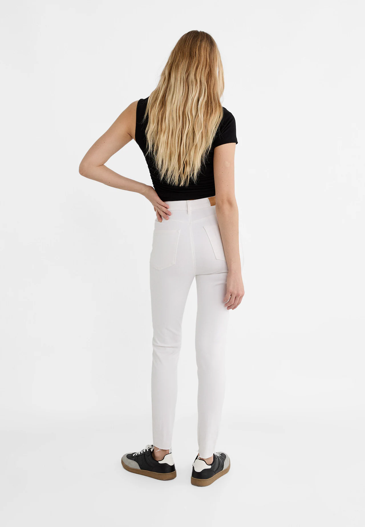 Coloured super high waist jeans - Women's fashion