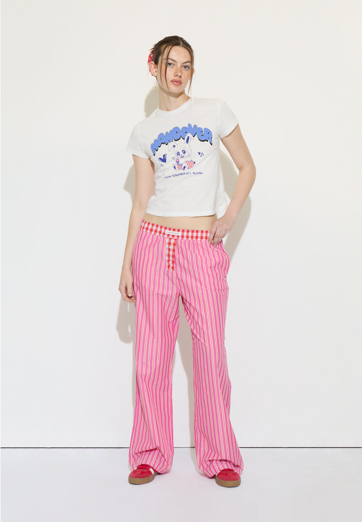 Stradivarius Popelinhose Handover Kaugummirosa XL