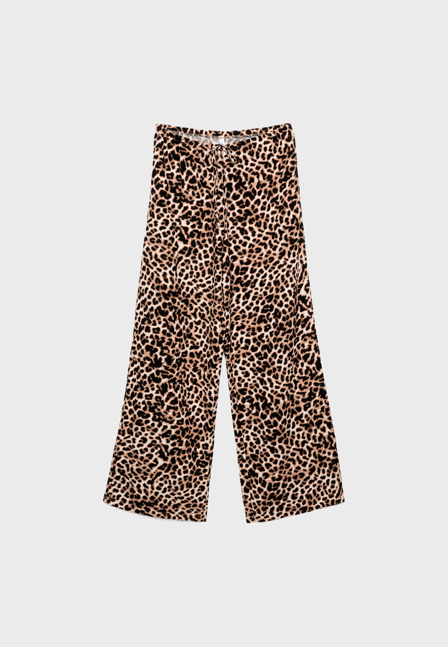 Loose leopard print trousers