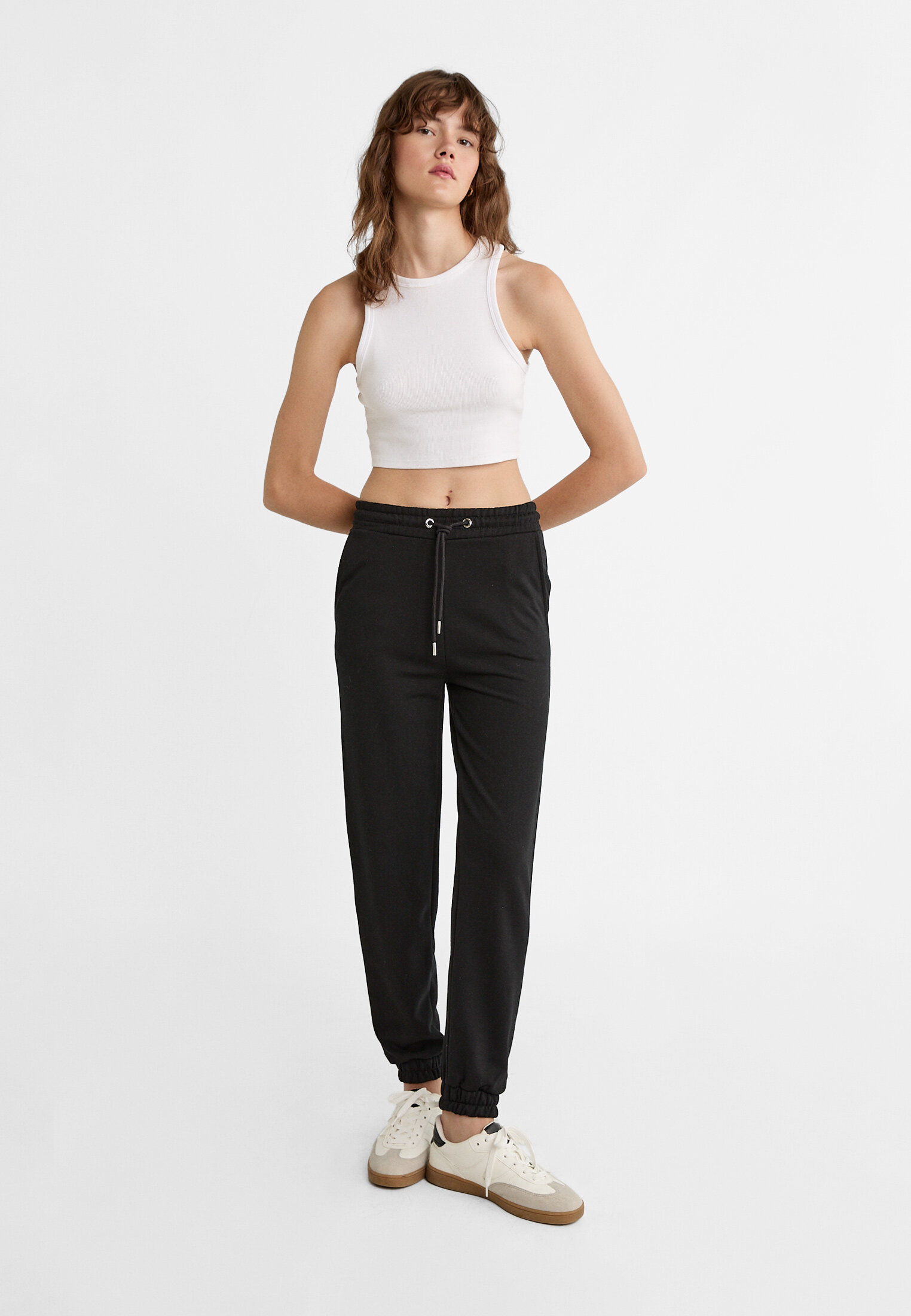 Pantalon jogger molleton Mode femme Stradivarius France