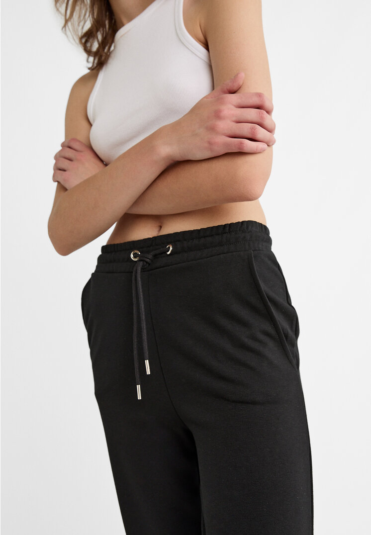 Stradivarius Pantaloni jogger in felpa  Nero M