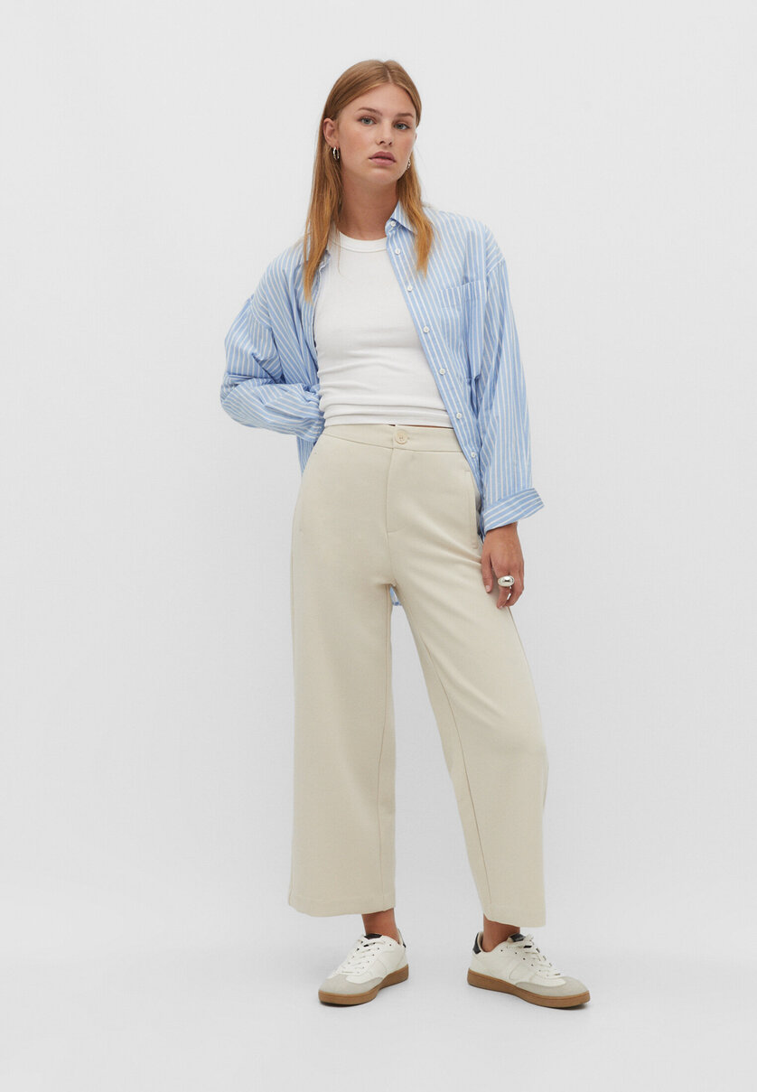 Pantalón culotte vestir
