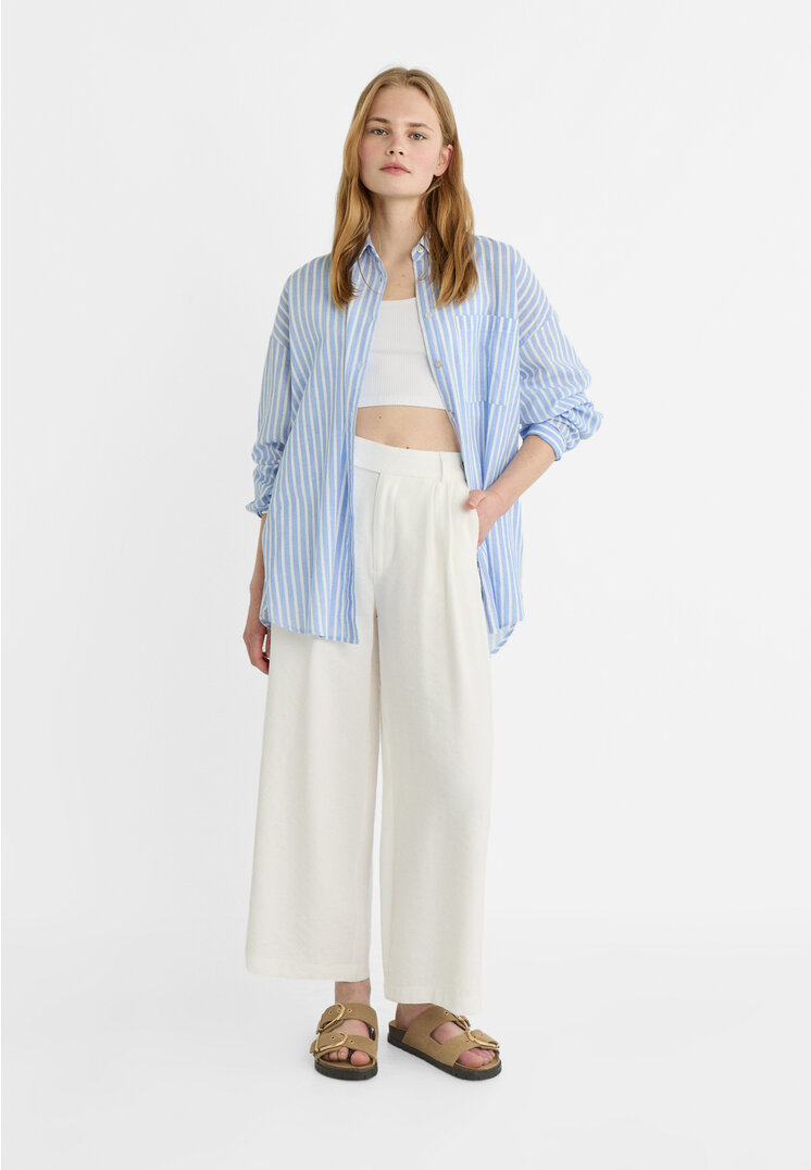 

Stradivarius Rustikale Culotte Ecru 34
