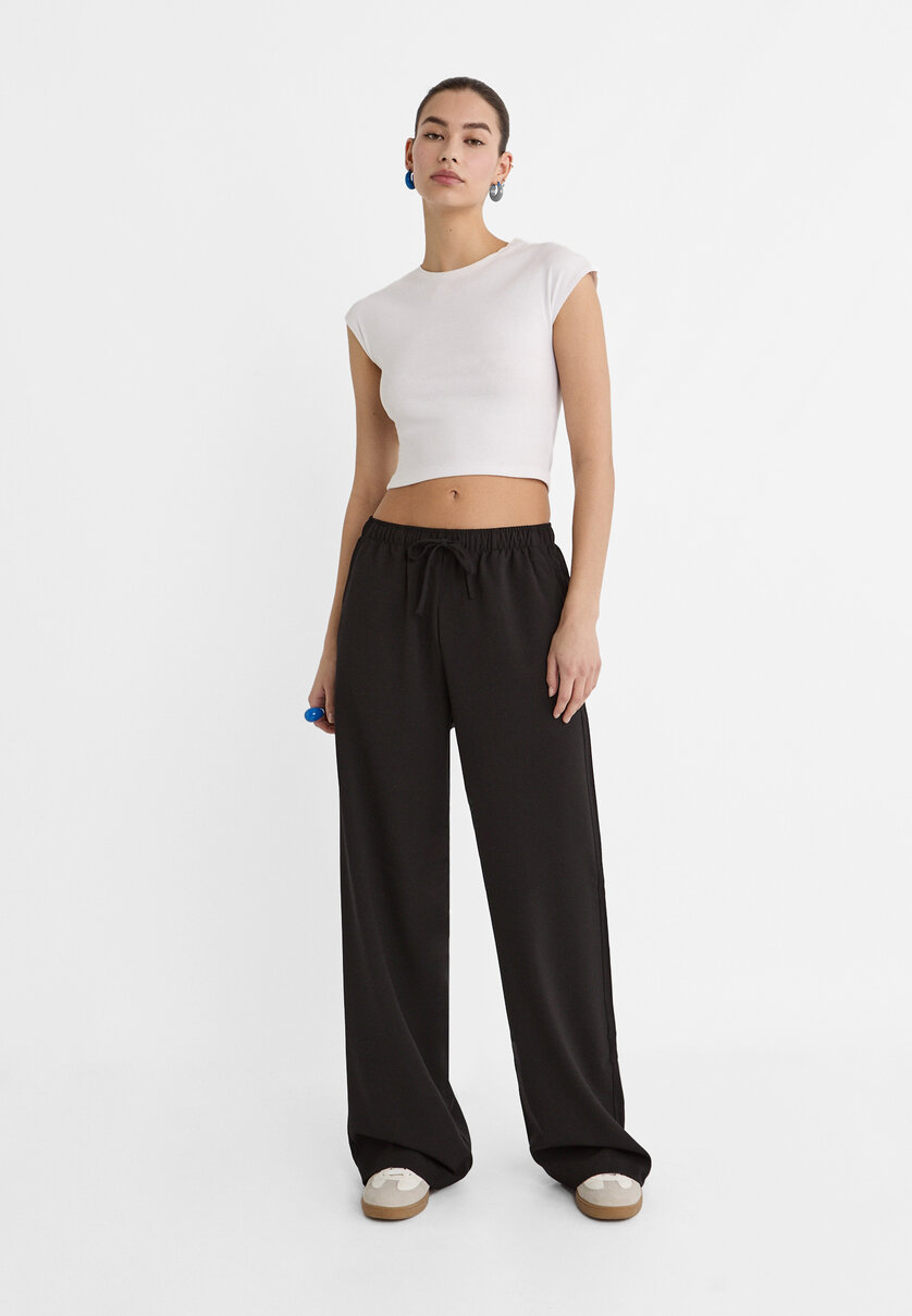 Pantalon fluide online stradivarius