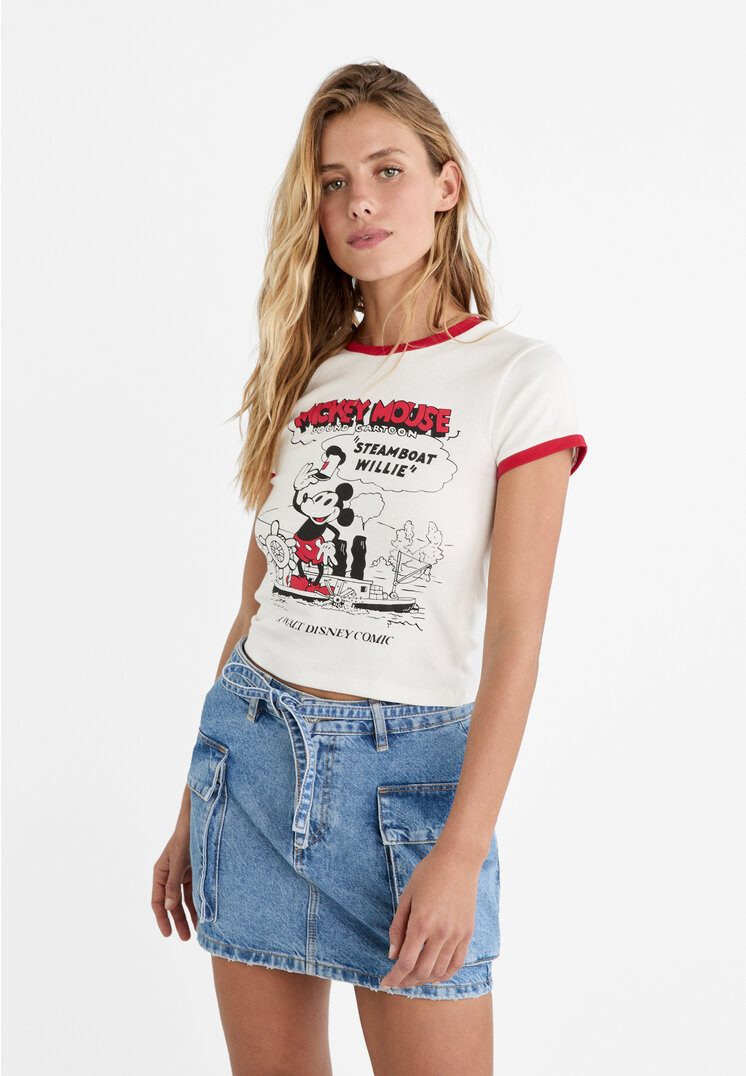 

Stradivarius Mini-Cargo-Jeansrock Jeansblau 34