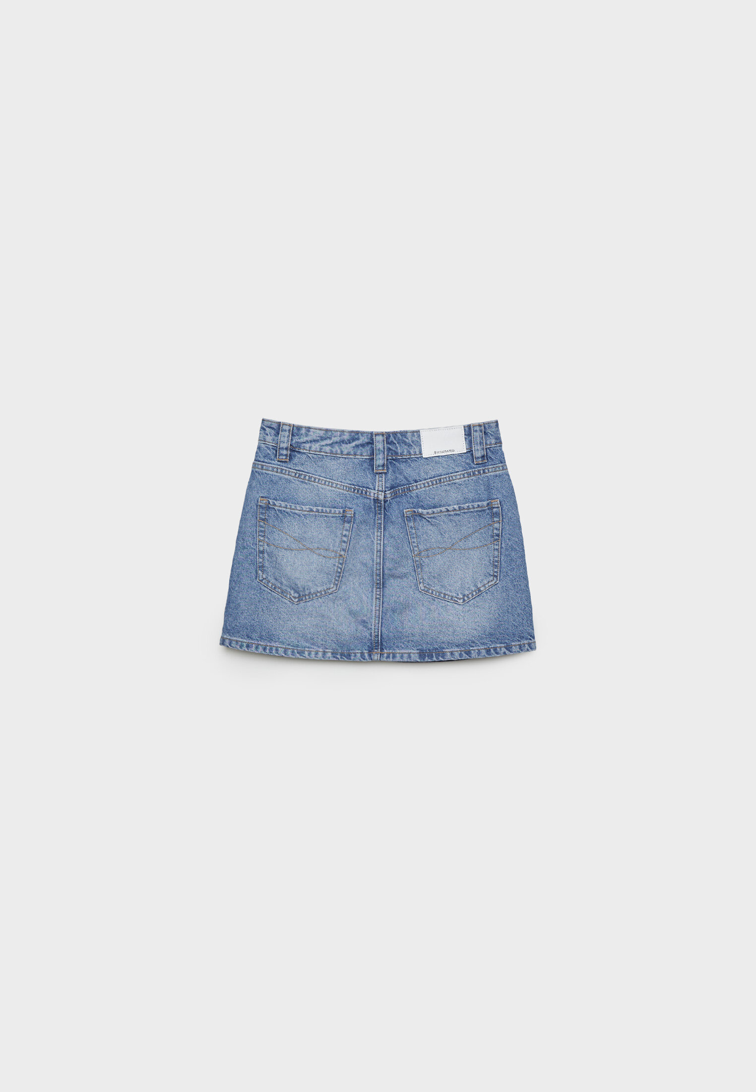 Denim skirt que es best sale