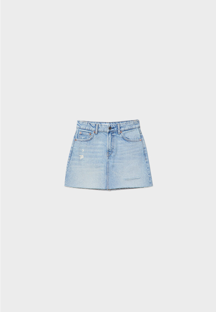 Stradivarius sales denim skirt