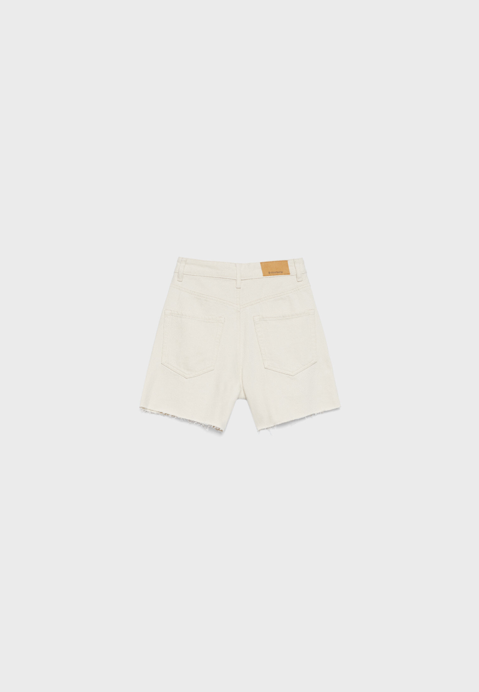 Long white 2025 denim shorts